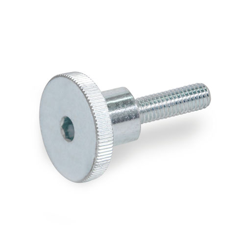 Рифленый винт из стали - GN 464.1 - Otto Ganter GmbH & Co. KG - с буртиком