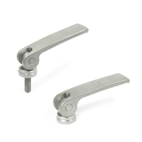 Рычаг с быстрым зажимом из нержавеющей стали - GN 927.7 - Otto Ganter GmbH & Co. KG - с внутренней резьбой / с внешней резьбой / регулируемый