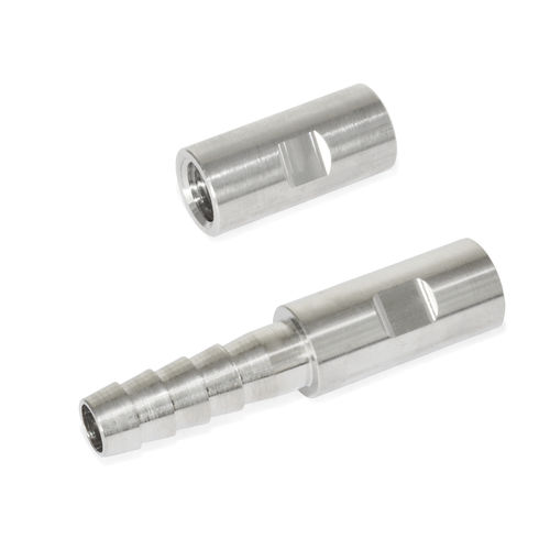 Адаптер внутренняя резьба - GN 480.7 - Otto Ganter GmbH & Co. KG - с наружной резьбой, шлицевой / для шланга / из нержавеющей стали