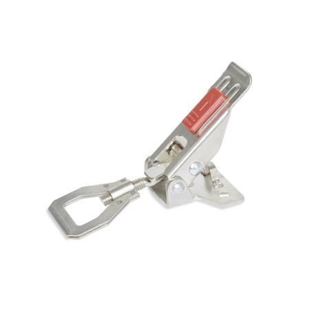 Прижимное устройство с крюком - GN 831.2 - Otto Ganter GmbH & Co. KG - из нержавеющей стали