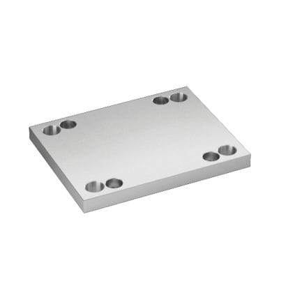 Модульная фиксирующая пластина - K16/b1xl1xs1/Mat - HASCO - прямоугольная