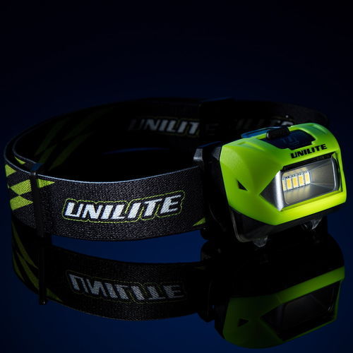 Светодиодная лобная лампа - PS-HDL6R - Unilite - рабочая / с батареей / заряжаемая