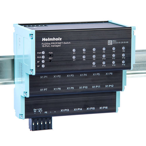 Управляемый коммутатор Ethernet - FLEXtra STAGE  - Helmholz GmbH & Co. KG - 8 портов / 12 портов / 16 портов