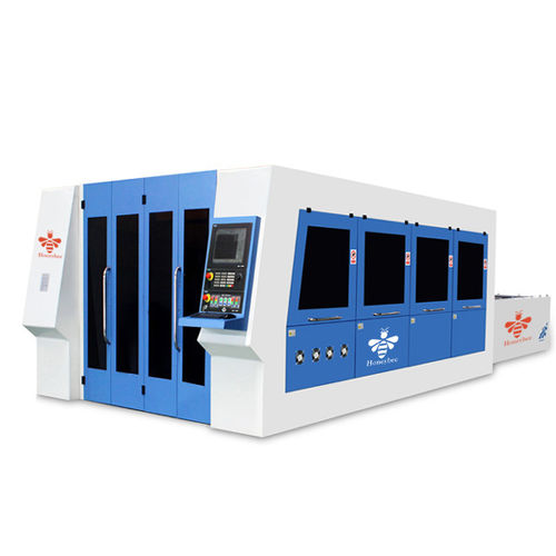 Станок для резки волоконный лазер - HB-FL3015TC - Dalian Honeybee CNC Equipment Co., Ltd - для металла / для металлического шланга / ЧПУ