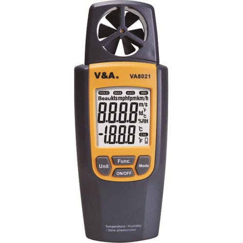 Термоанемометр винт - VA8021 - Shanghai Yi Hua V&A Instrument Co., Ltd. - переносной / цифровой / гигрометр