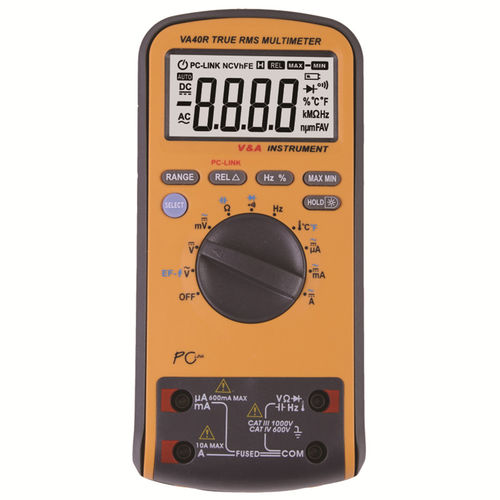 Цифровой мультиметр - VA40/VA40B/VA40R - Shanghai Yi Hua V&A Instrument Co., Ltd. - переносной / 1000 В / 10 A