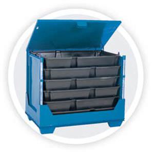 Ящичный поддон из стали - Nefab - для опасных продуктов