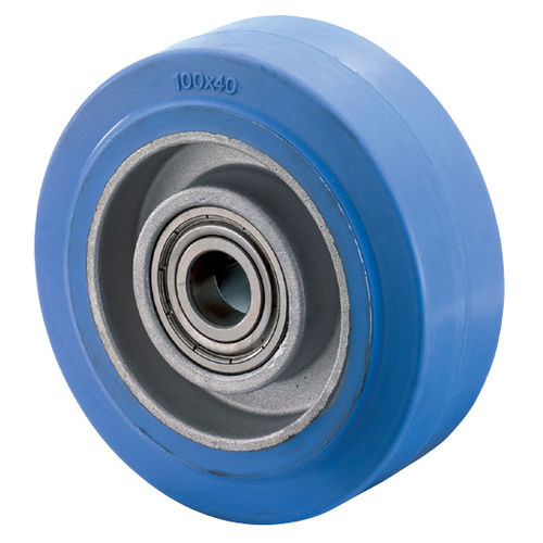 Поворотный ролик - L400.B24.100 	 - BS Rollen GmbH - с пластиной / из каучука / из термопластика