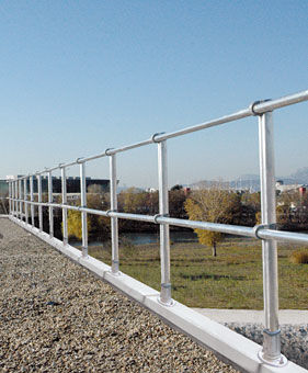 Откидное ограждение - VersiRail® - MSA - из алюминия / для металлической кровли