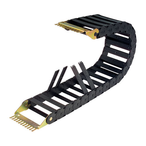 Открытая цепь для кабелей - Nylatrac® NP series - Dynatect Manufacturing, Inc. - из пластика / длинное расстояние