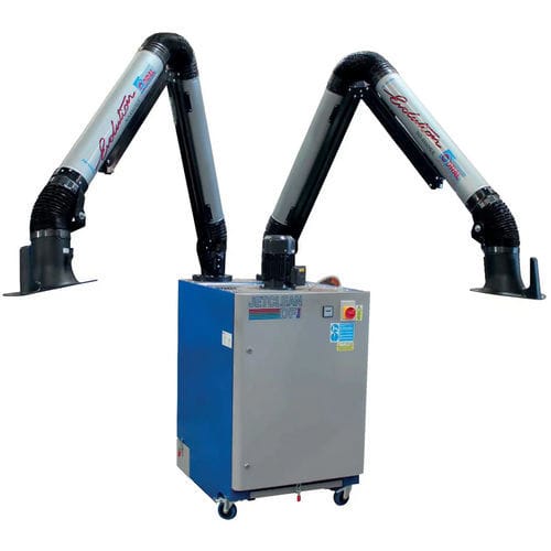 Мобильный дымоуловитель - Jetclean DF series - CORAL - для сварки / с картриджем / с несколькими всасывающими рукавами
