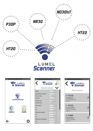 Мобильное приложение регистратор данных - Lumel  - LUMEL - для сканера / для сети / Android