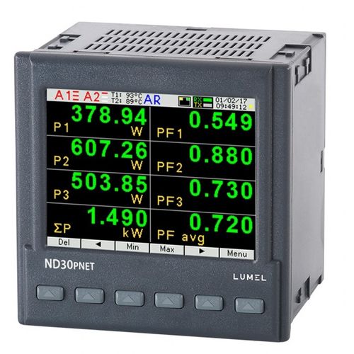 Встраиваемый прибор для измерения мощности - ND30PNET - LUMEL - монофазовый / трехфазовый