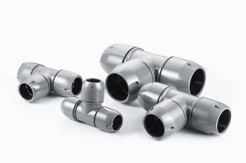 Пневматический фитинг - ø 20 - 50 mm - Zhejiang Compressed Fluid Transmission Engineering Co.,Ltd - рифленый / Т-образный / из алюминия