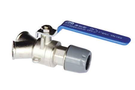 Клапан со сферическим золотником - Zhejiang Compressed Fluid Transmission Engineering Co.,Ltd - с рычагом / для сжатого воздуха / резьбовой
