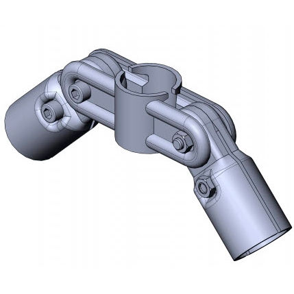 Круглый трубный соединитель - 5024 S 001 SW 01 - TecEnMa GmbH - из стали / регулируемый / маятниковая опора