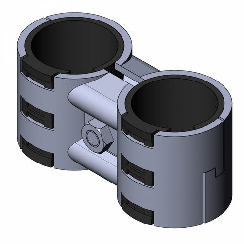 Круглый трубный соединитель - 5018 S 001 SW 01 - TecEnMa GmbH - из стали / двойной хомут