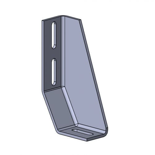 Угловой кронштейн для фундамента - 1210 S-R VZ 01 series - TecEnMa GmbH - для алюминиевого профиля / с креплением / для сборки