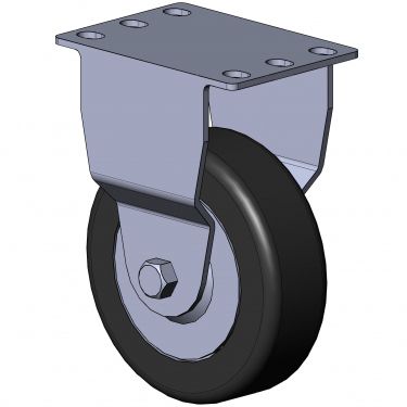 Неподвижный ролик - 1310 K series - TecEnMa GmbH - с пластиной / из полиамида / из оцинкованной стали