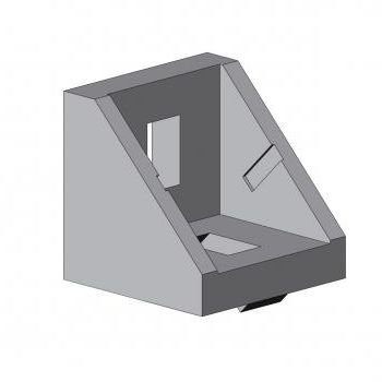 Угловой кронштейн для сборки профилей - 4010 A 2727 EL 03	 - TecEnMa GmbH - из алюминия / матричный