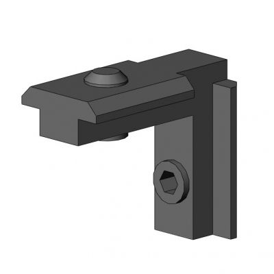 Угловой кронштейн для сборки профилей - 4101 S 1001 VZ 01 - TecEnMa GmbH - из цинка / 90° / пазованный