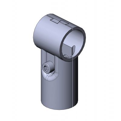 Круглый трубный соединитель - 5012 S 001 SW 01 - TecEnMa GmbH - Т-образный / из цинка / центральная опора