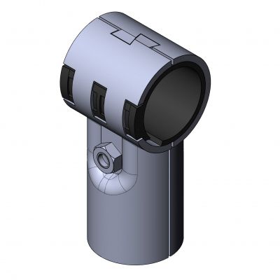 Круглый трубный соединитель - 5013 S 001 SW 01 - TecEnMa GmbH - Т-образный / из пластика / из цинка