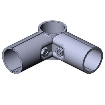 Круглый трубный соединитель - 5015 S001 SW 01 - TecEnMa GmbH - угловой / из цинка