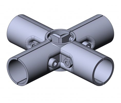 Трубный соединитель крестовидный - 5017 S 001 SW 01 - TecEnMa GmbH - из стали