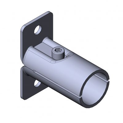 Круглый трубный соединитель - 5027 S 001 SW 01 - TecEnMa GmbH - сталь / напольная опора