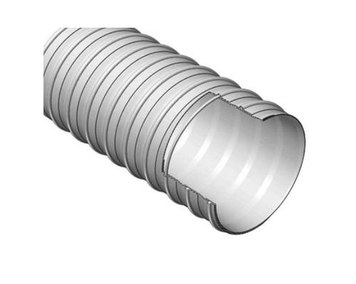 Гибкий шланг для сыпучих материалов - SERIE 6 PVC M1 - Gap Plastomere - для горячего воздуха / для пневматической транспортировки / гибкий