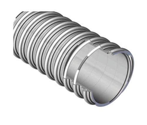 Гибкий шланг для сыпучих материалов - SERIE 5 PVC S - Gap Plastomere - для пневматической транспортировки / для кондиционера / гибкий