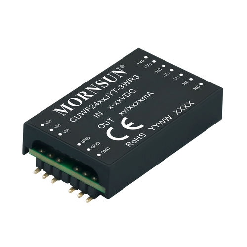 Преобразователь DC/DC SMD - CUWF24_JYT-3WR3  - MORNSUN Guangzhou Science & Technology Co.,Ltd. - регулируемый / промышленный / с одним выходом