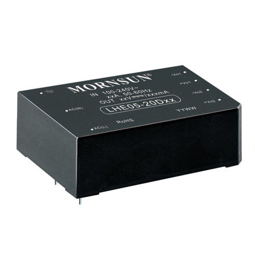 Инкапсулированный источник электропитания - LHE05-20A/C/Dxx series - MORNSUN Guangzhou Science & Technology Co.,Ltd. - AC/DC / регулируемый / с двумя выходами