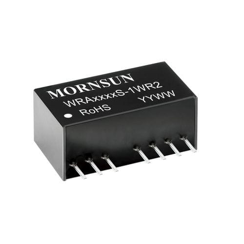 Закрытый преобразователь DC/DC - WRA_S-1WR2 series - MORNSUN Guangzhou Science & Technology Co.,Ltd. - SIP-8 / с незначительными волновыми колебаниями / регулируемый