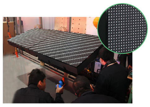 Табло с точечной матрицей - Flip design/Anticollision/Refresh Rate/IP65 - Yaham Optoelectronics Co., Ltd - для стадиона / электронное / по индивидуальным замерам