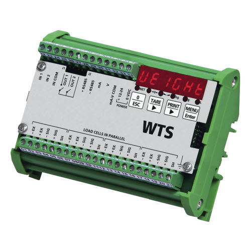 Аналоговый transmetteur de pesage - WTS - Bosche GmbH & Co. KG - на DIN-рейке