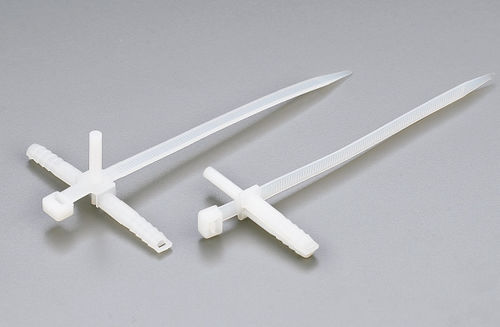 Нейлоновый кабельная стяжка - CHS-150EP - Changhong Plastics Group Imperial Plastics Co.,Ltd - с крепежным элементом / устойчивый к температуре / коррозионностойкий