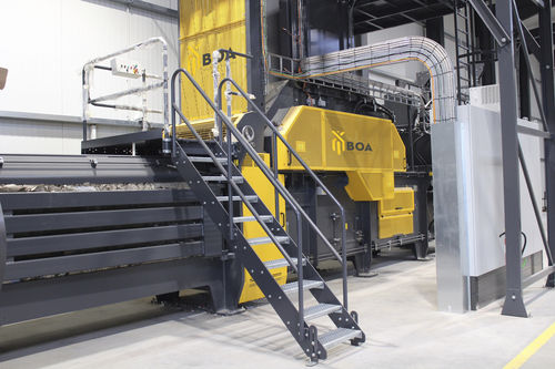 Упаковочный пресс для отходов - D130, D100 series - BOA RECYCLING EQUIPMENT BV - горизонтальный / с каналом / автоматический