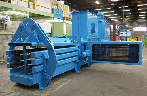 Упаковочный пресс для картона - CONTINETTE II - BOA RECYCLING EQUIPMENT BV - для бумаги / горизонтальный / с каналом