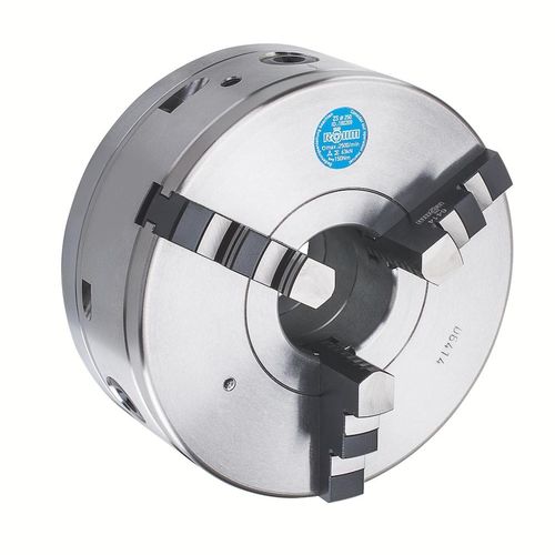Токарный патрон с ручным зажимом - ZS Hi-Tru - RÖHM GmbH - трехкулачковый / токарного станка / с проходом в центре