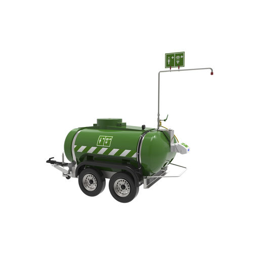 Подвижный аварийный душ - STD-MH-P-2000 - Hughes Safety Showers - фонтан для промывки глаз/лица / с резервуаром / для опасных сред