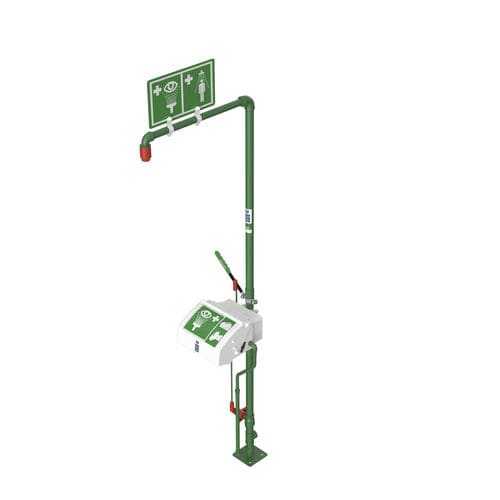 Напольный аварийный душ - EXP-SD-18G/45G - Hughes Safety Showers - фонтан для промывки глаз/лица / без подогрева / для опасных сред