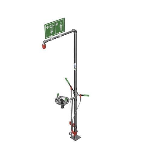 Напольный аварийный душ - EXP-SD-18G/85G - Hughes Safety Showers - фонтан для промывки глаз/лица / без подогрева / для опасных сред