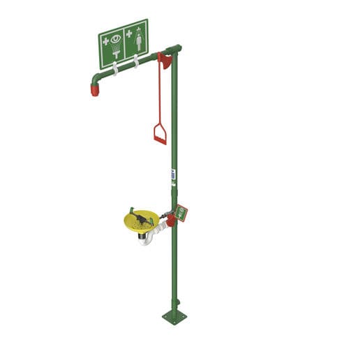 Напольный аварийный душ - EXP-SD-18G/75G - Hughes Safety Showers - фонтан для промывки глаз/лица / без подогрева / для опасных сред
