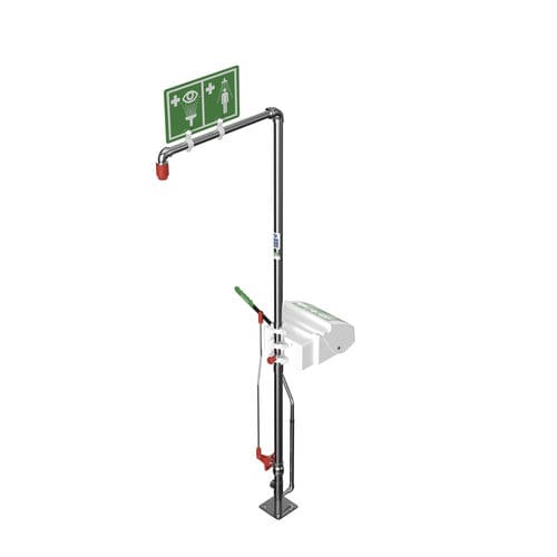Напольный аварийный душ - EXP-SD-20G/45G - Hughes Safety Showers - для опасных сред / для открытого пространства / фонтан для промывки глаз/лица