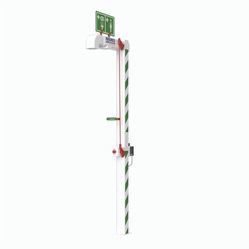 Напольный аварийный душ - EXP-AH-5GS/10G - Hughes Safety Showers - с защитой от замерзания / с несколькими насадками / для опасных сред