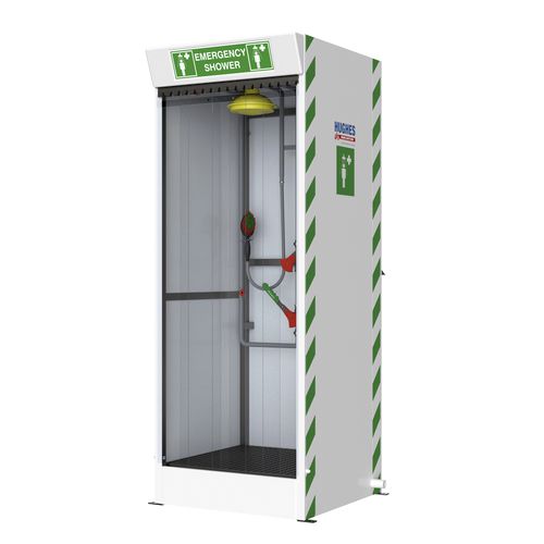 Напольный аварийный душ - STD-SD-31K/V - Hughes Safety Showers - с несколькими насадками / для интерьера / дезактивации