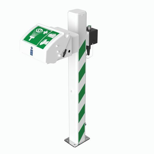 Напольный фонтанчик для промывки глаз - EXP-AH-45G/P - Hughes Safety Showers - из пластика / с паровым котлом / для опасных сред