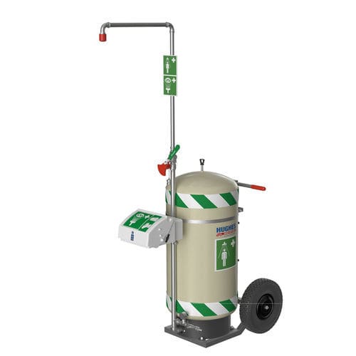 Подвижный аварийный душ - STD-40K/45G - Hughes Safety Showers - автономный / без подогрева / из пластика